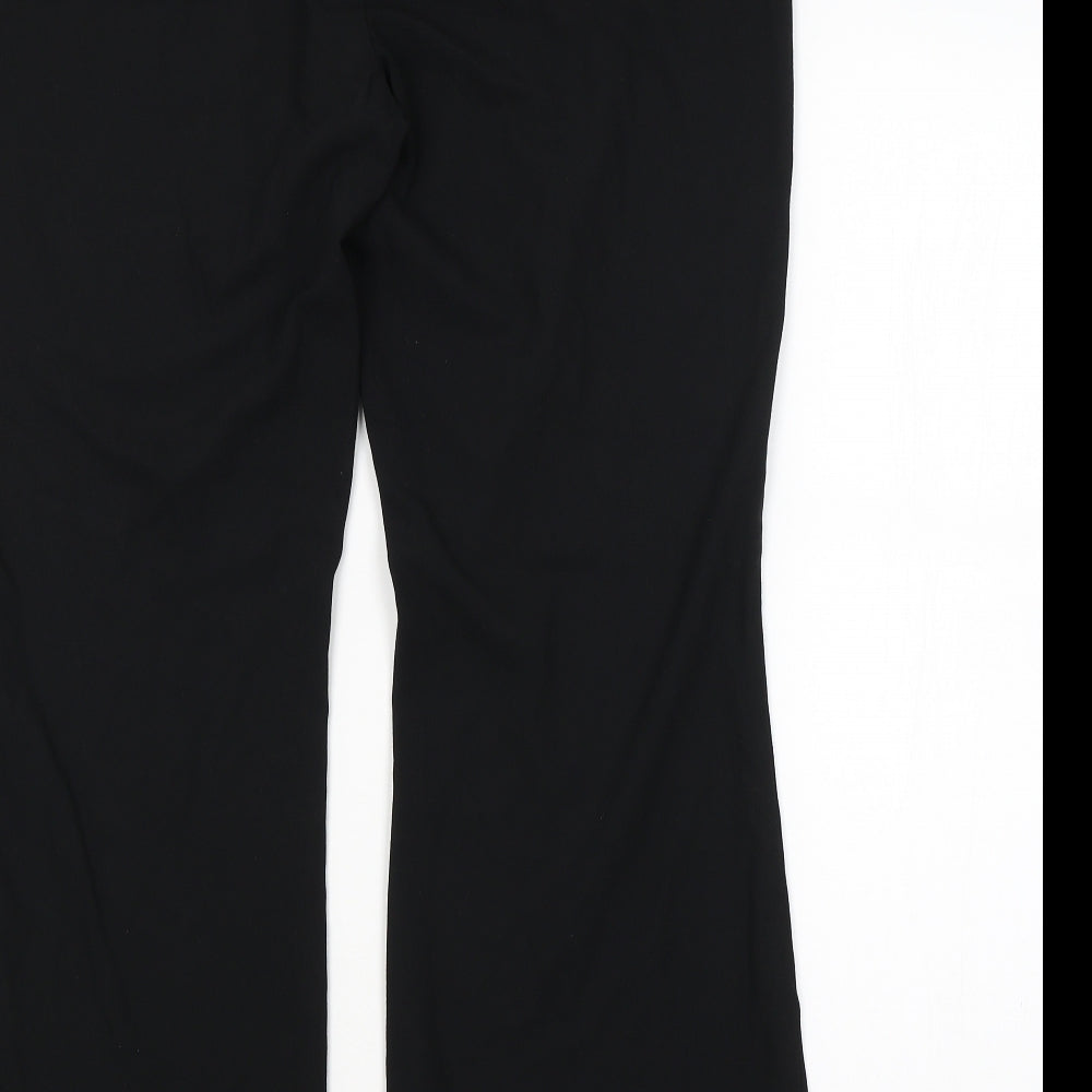 M&S Womens Black   Trousers  Size 16 L29 in