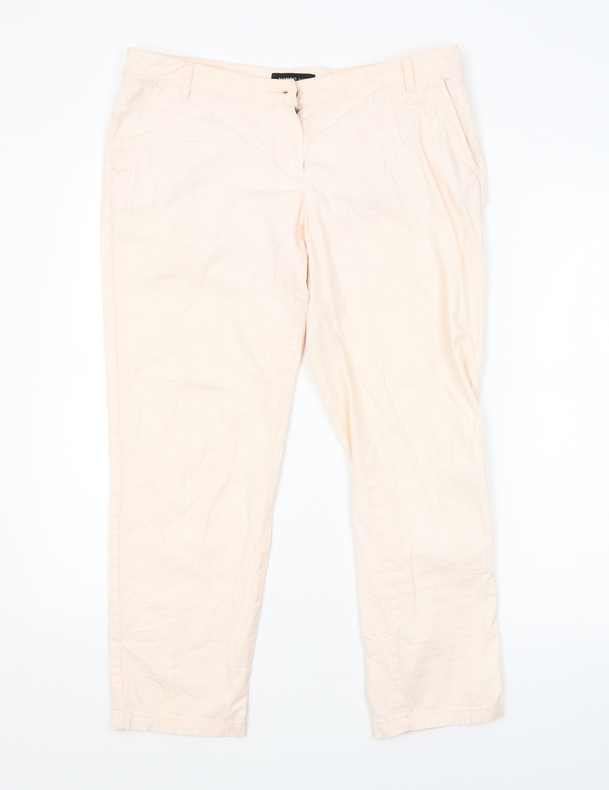Mango Womens Pink   Trousers  Size 12 L25 in