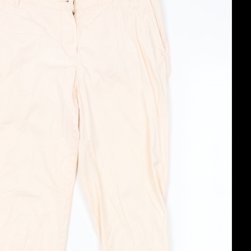 Mango Womens Pink   Trousers  Size 12 L25 in