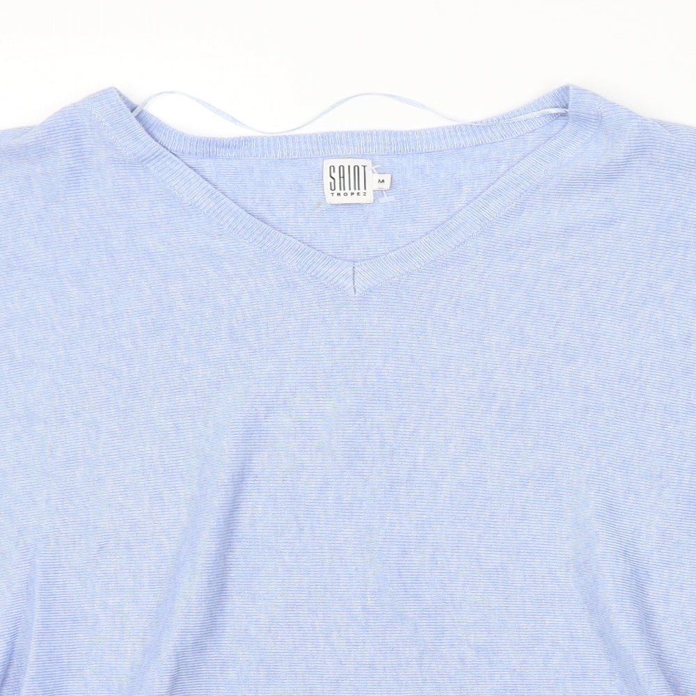 Saint Tropez Clothing Womens Blue   Pullover Jumper Size M