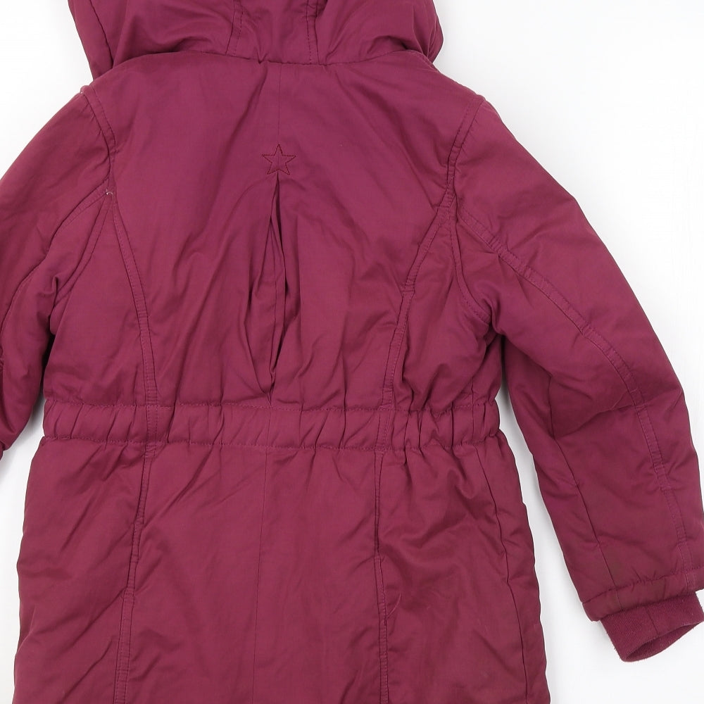 Vertbaudet Girls Purple   Basic Coat Coat Size 8 Years