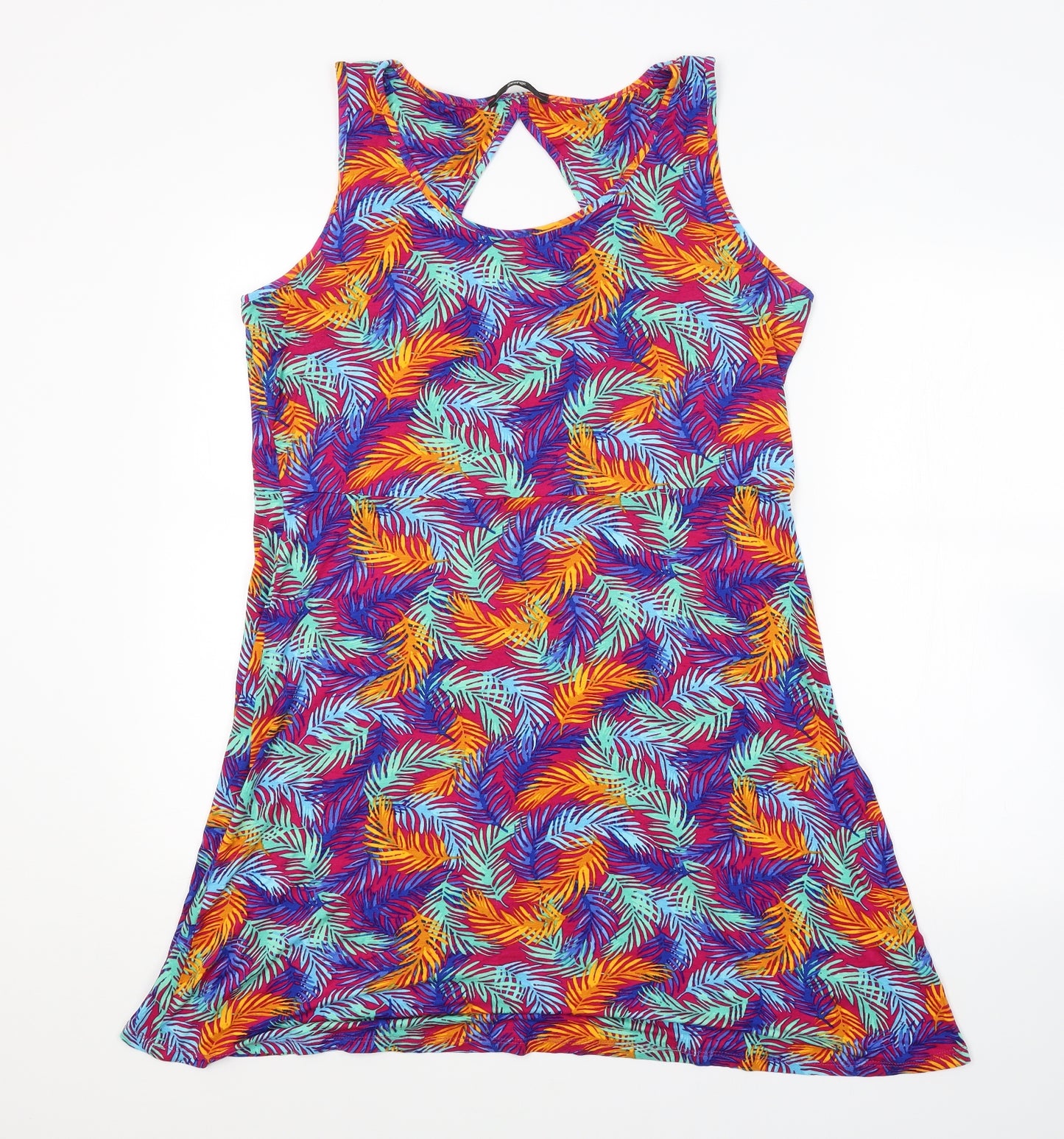 George Womens Multicoloured Floral  Tank Dress  Size 16