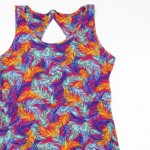 George Womens Multicoloured Floral  Tank Dress  Size 16