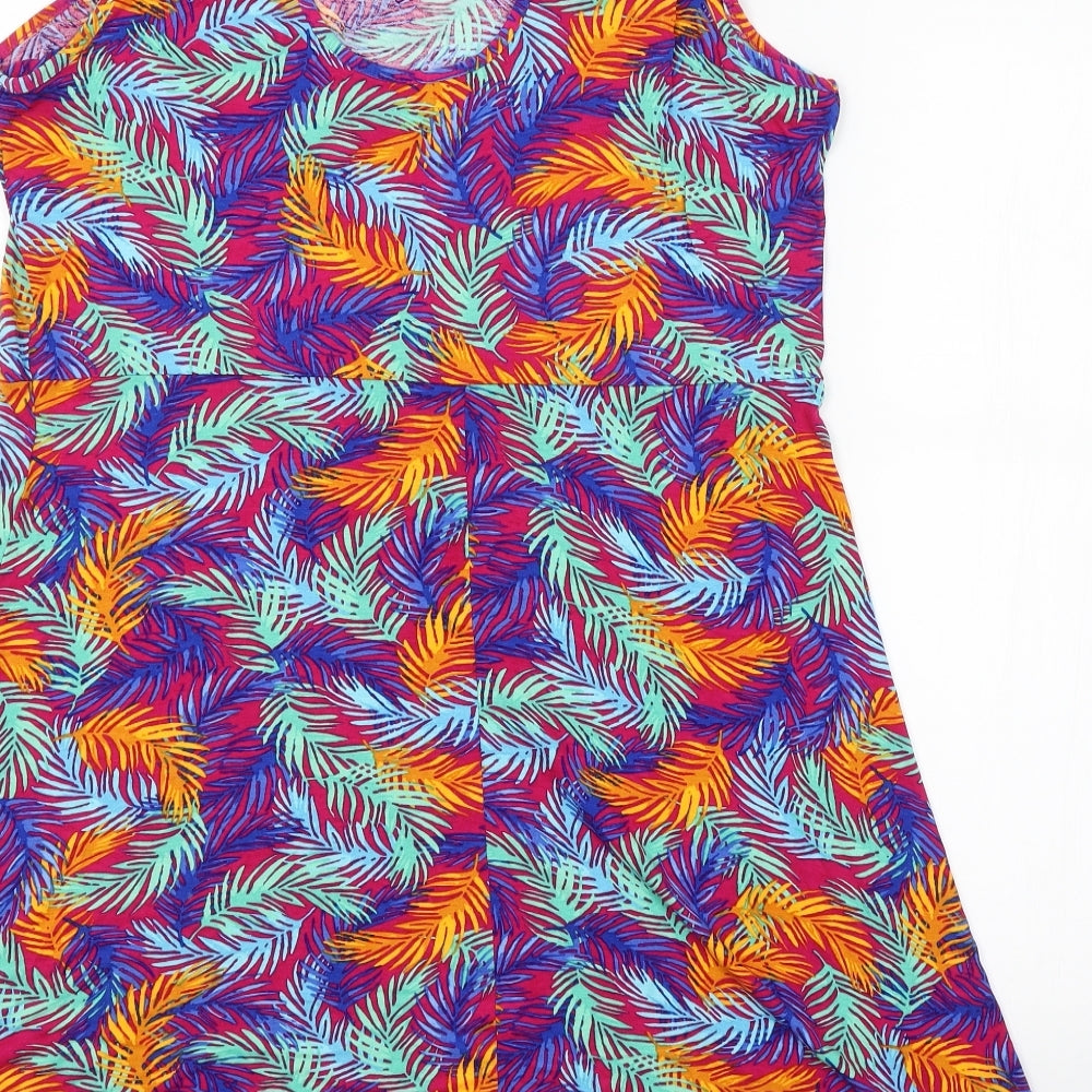 George Womens Multicoloured Floral  Tank Dress  Size 16