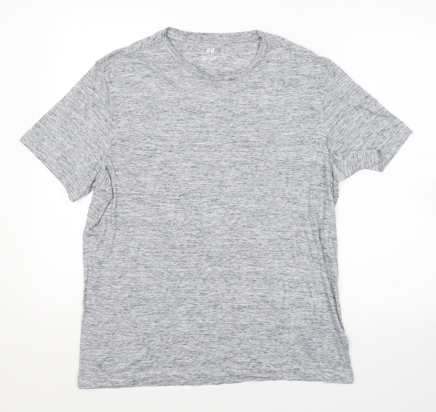 H&M Mens Grey    T-Shirt Size L