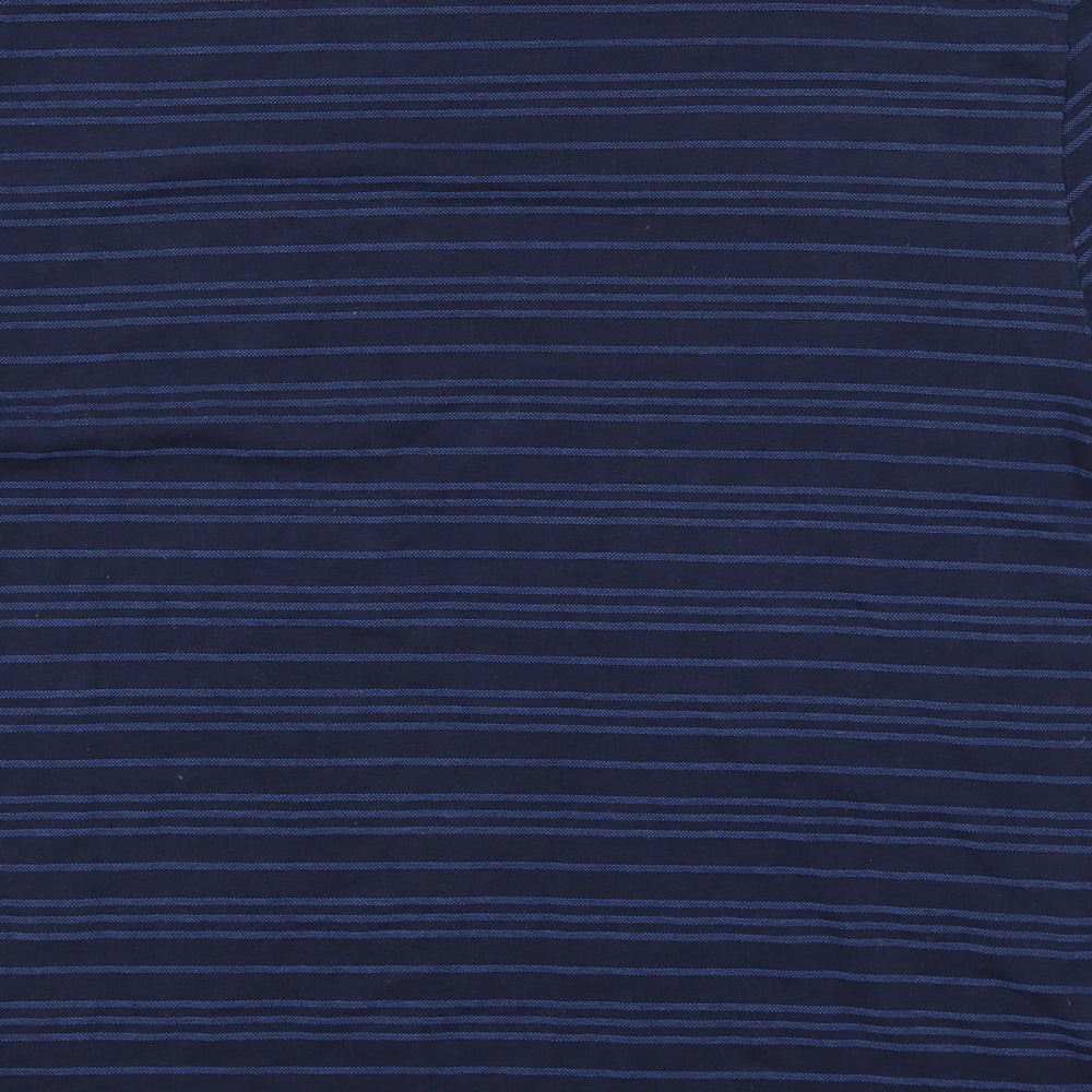 Reiss Mens Blue Striped   T-Shirt Size XL