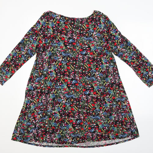 Papaya Womens Multicoloured Floral  A-Line  Size M