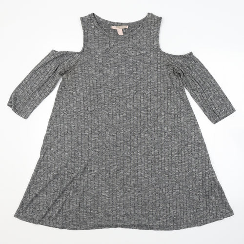 FOREVER 21 Womens Grey   A-Line  Size L