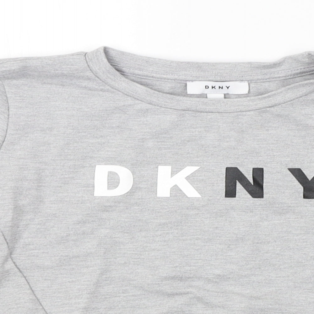 DKNY Womens Grey   Pullover Sweatshirt Size 10