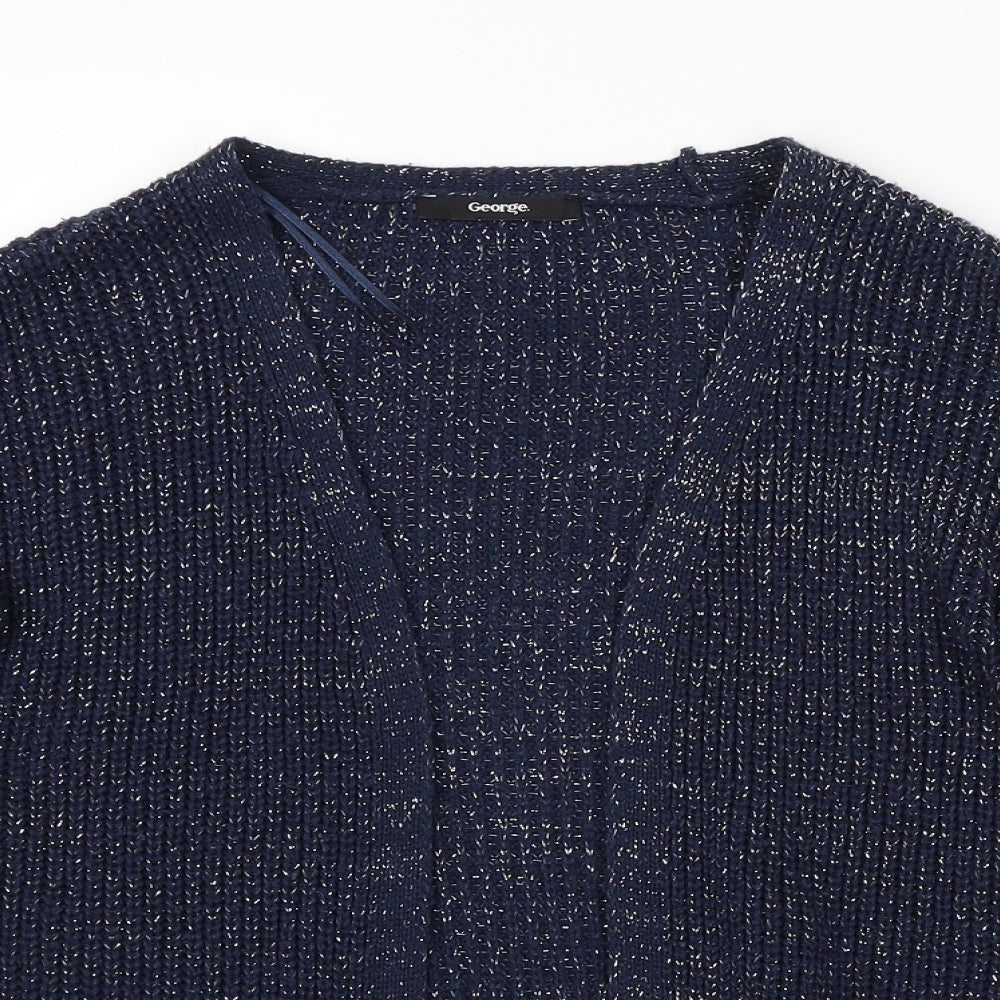 George Girls Blue   Cardigan Jumper Size 7-8 Years