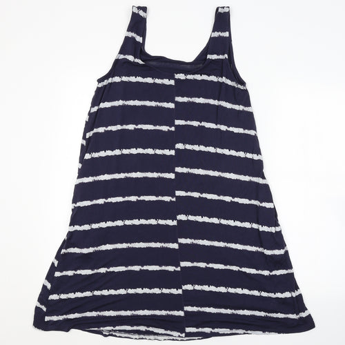 NEXT Womens Blue Striped  Tank Dress  Size 14