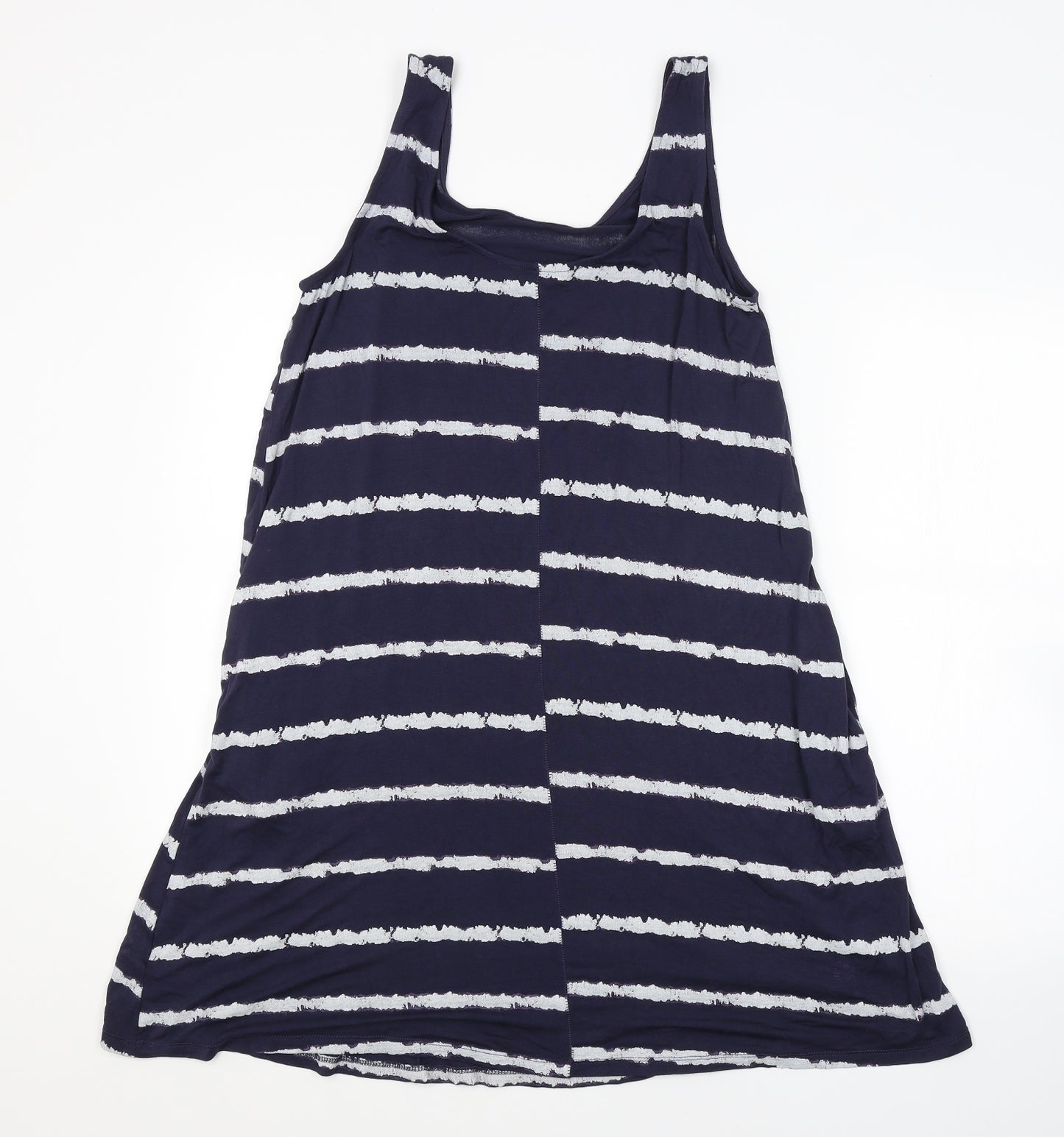 NEXT Womens Blue Striped  Tank Dress  Size 14