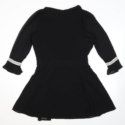 Miss Selfridge Womens Black   A-Line  Size 16