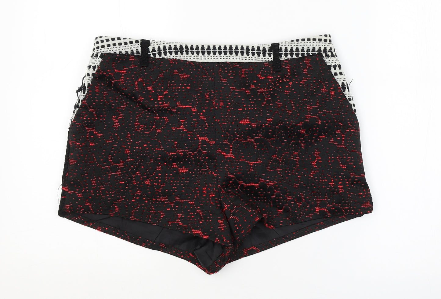 Topshop Womens Black   Hot Pants Shorts Size 12