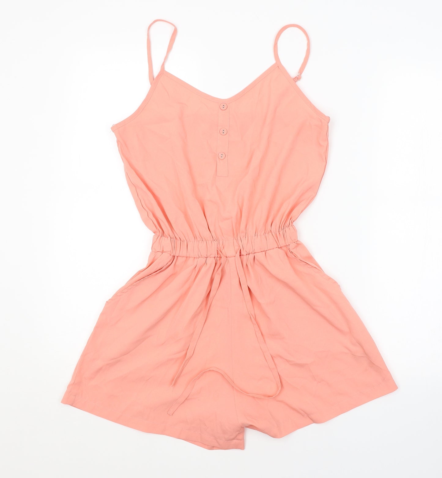 B. YOU Womens Pink   Playsuit One-Piece Size 8