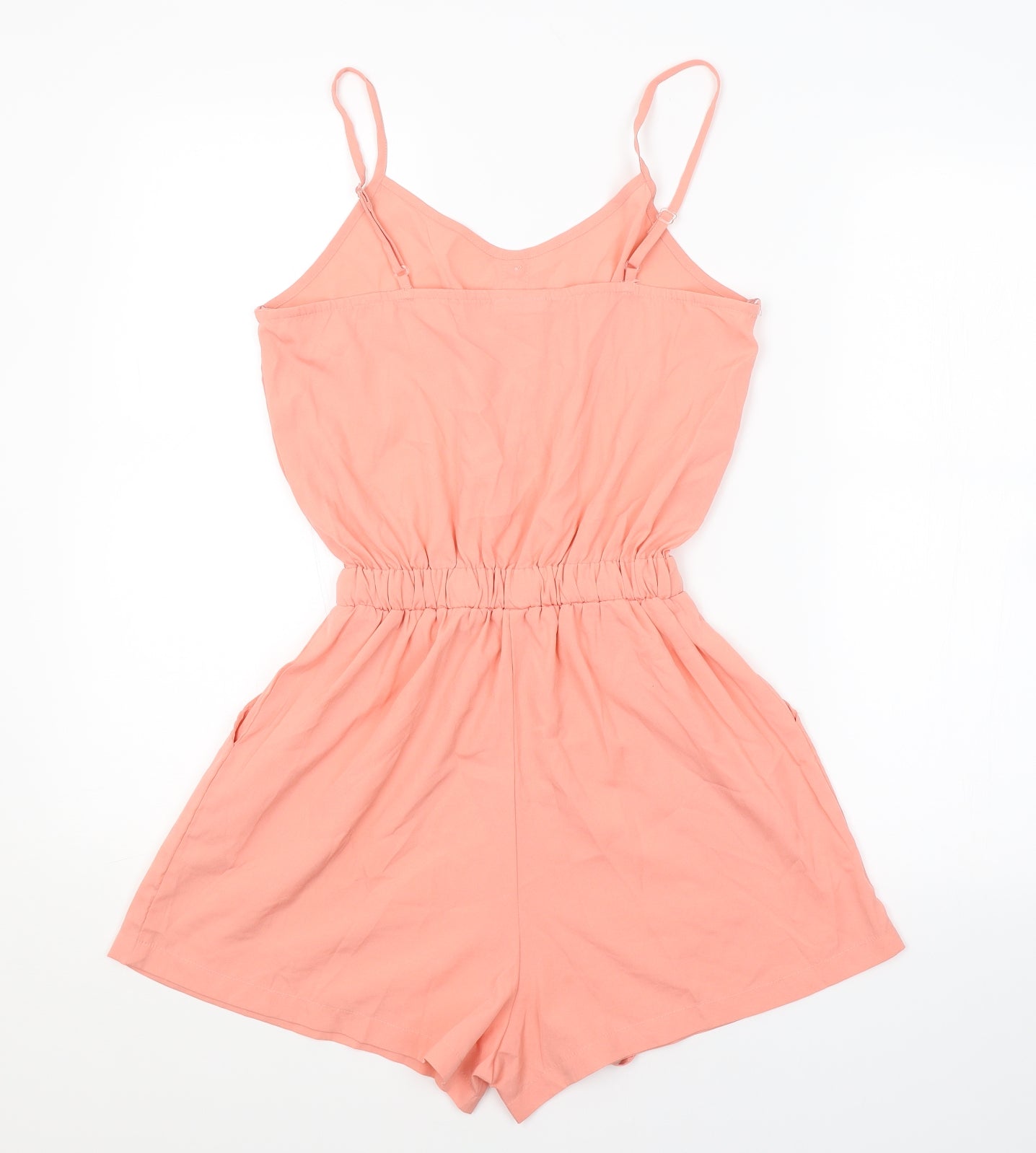 B. YOU Womens Pink   Playsuit One-Piece Size 8