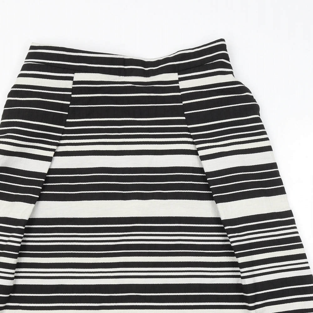 Miss Selfridge Womens Multicoloured Striped  A-Line Skirt Size 10