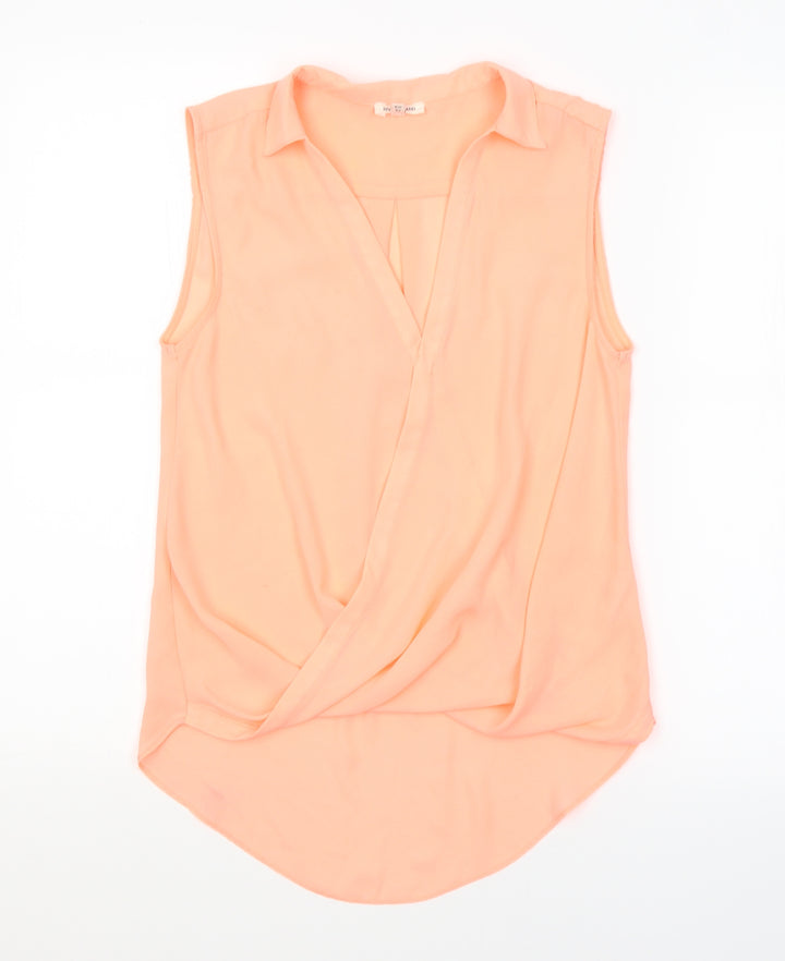 River Island Womens Pink Basic Blouse Size 6