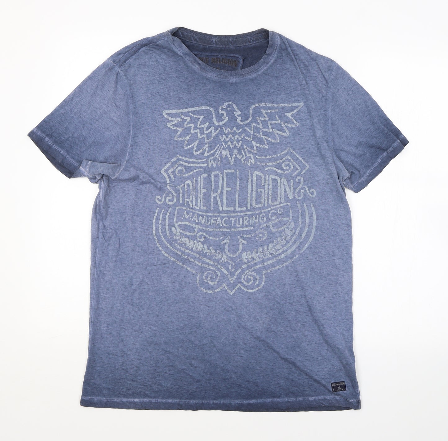 True Religion Mens Blue    T-Shirt Size L