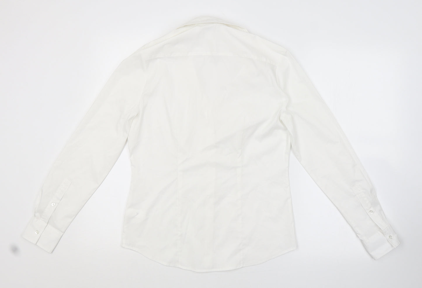 George Womens White   Basic Button-Up Size 8