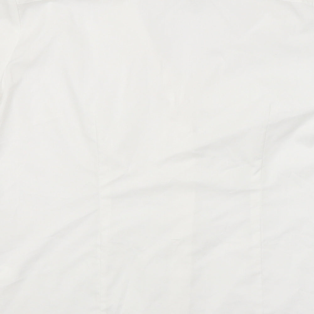 George Womens White   Basic Button-Up Size 8