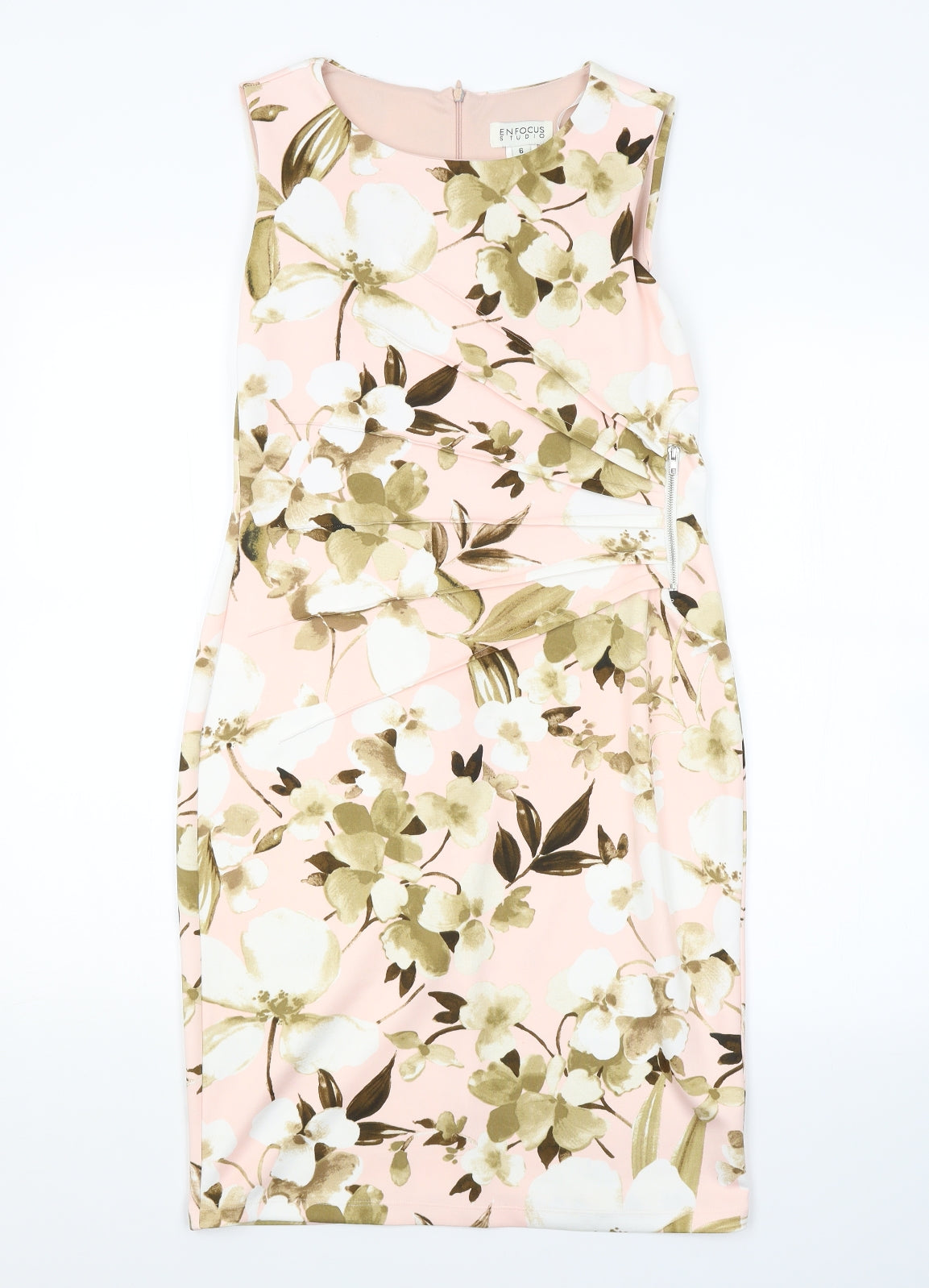 En Focus Studio Womens Pink Paisley  Pencil Dress  Size 6