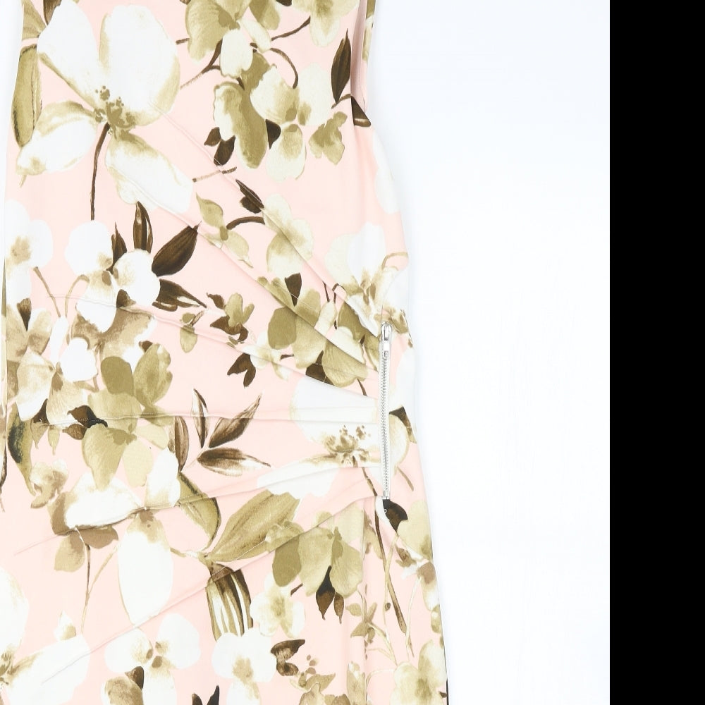 En Focus Studio Womens Pink Paisley  Pencil Dress  Size 6