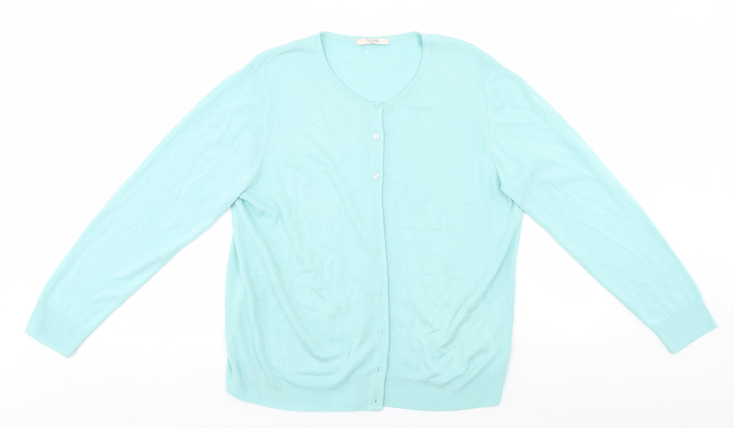 Marks and Spencer Womens Blue   Cardigan Jumper Size 18