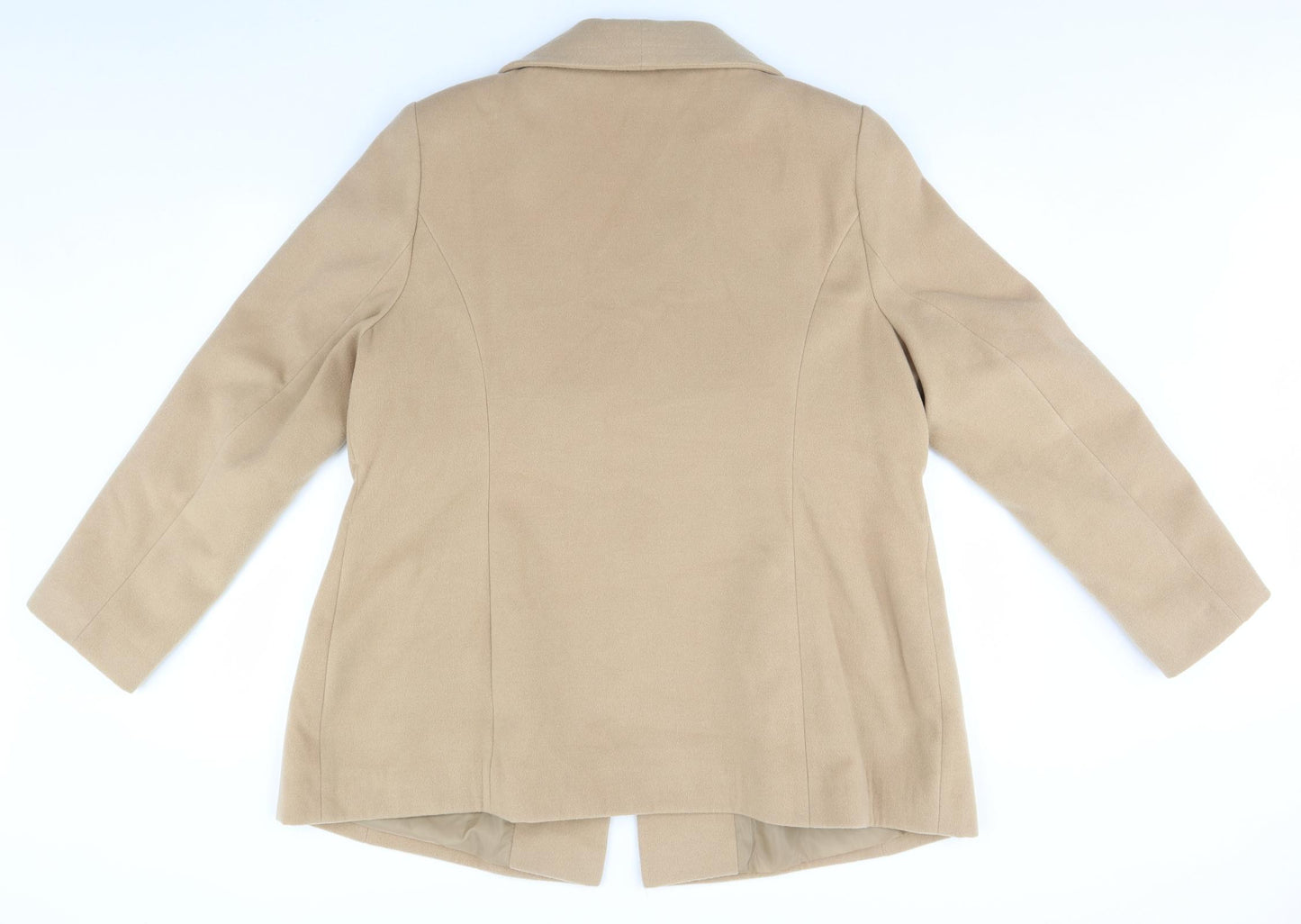 Debenhams Womens Beige   Overcoat Coat Size 20