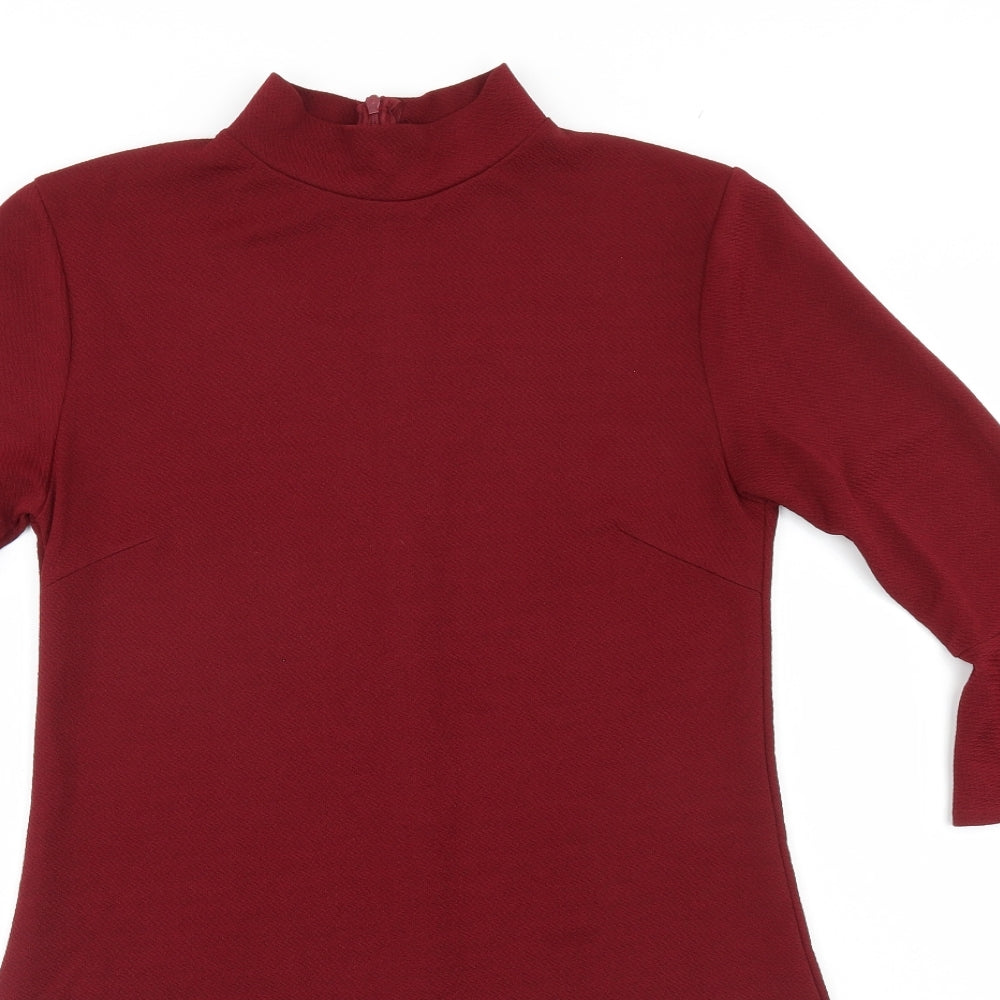 Diffuse Womens Red   Basic Blouse Size 10