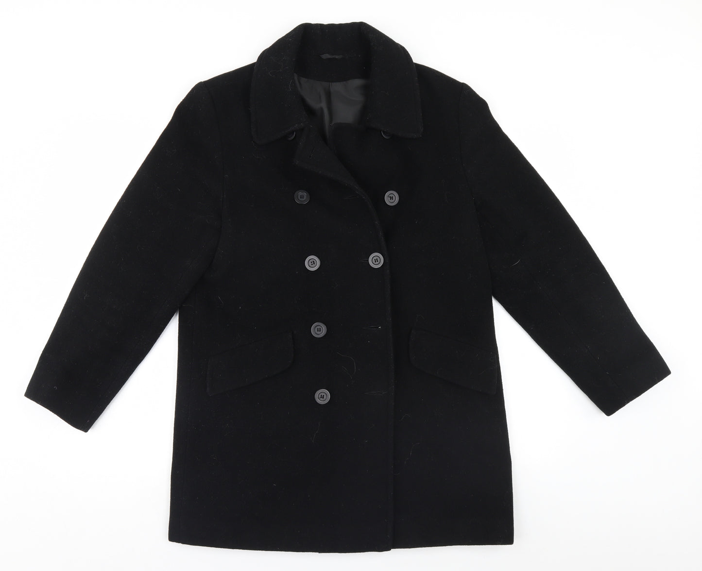 Dorothy Perkins Womens Black   Overcoat Coat Size 12