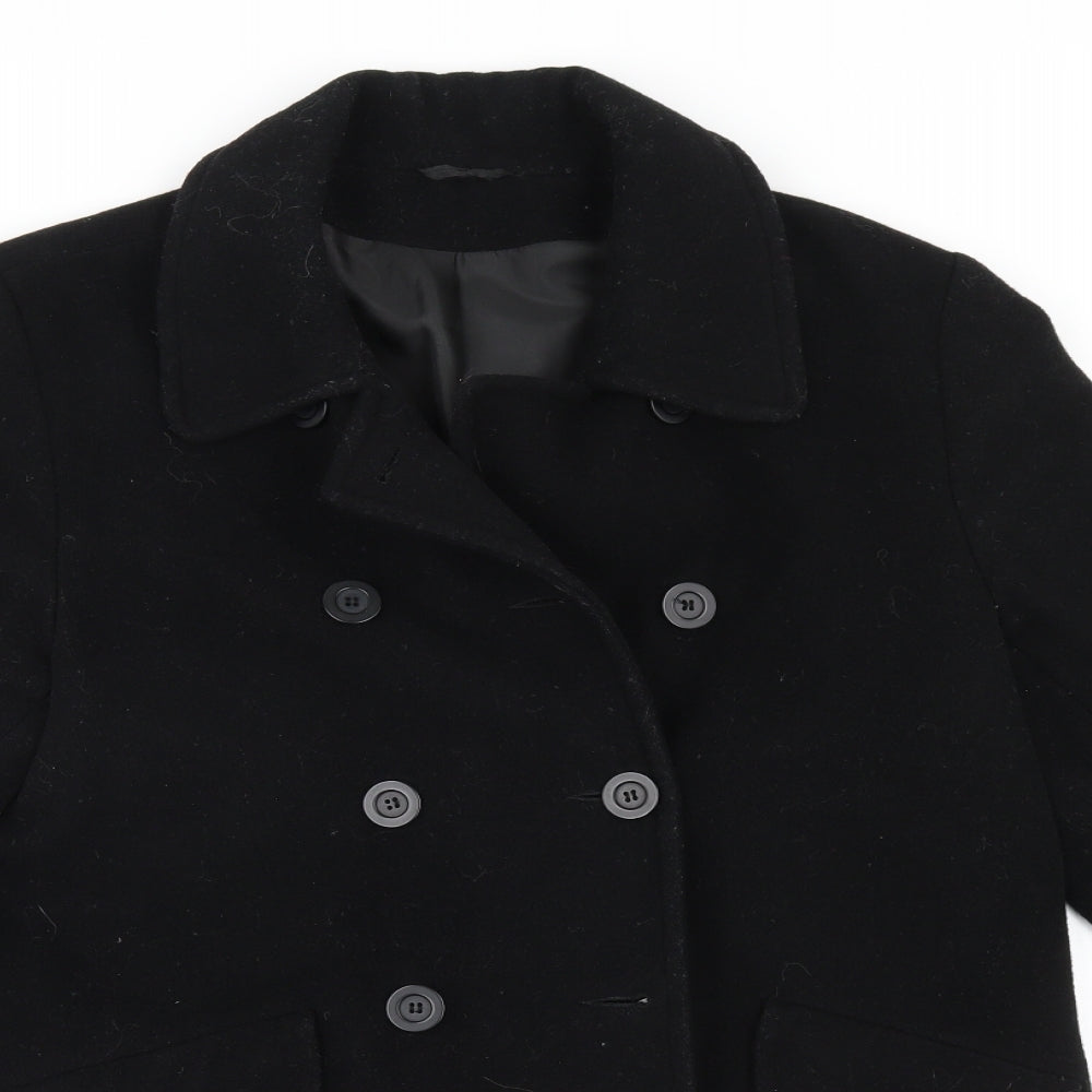 Dorothy Perkins Womens Black   Overcoat Coat Size 12