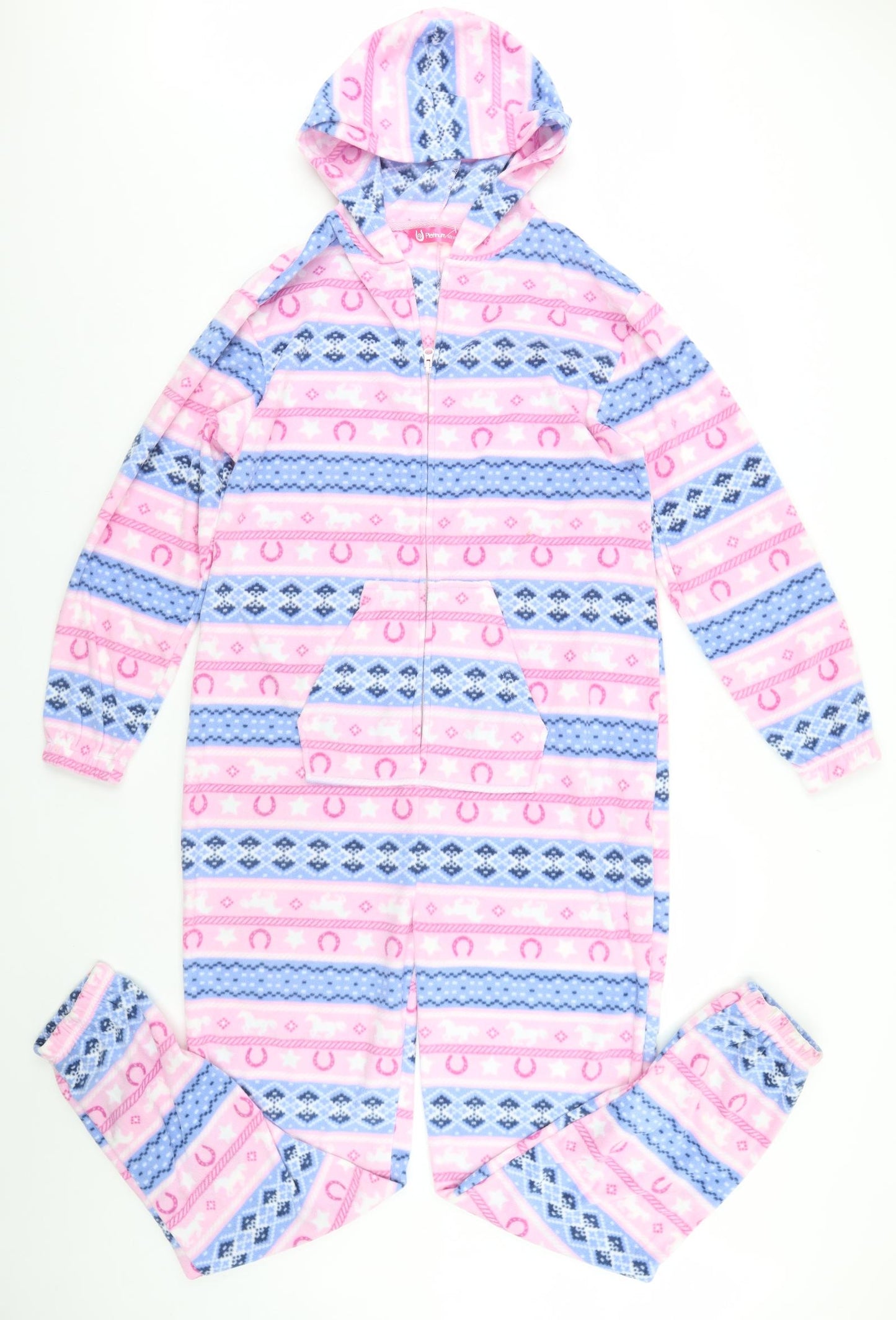 Platinum Womens Pink Geometric   Bodysuit Size 10  - Onesie