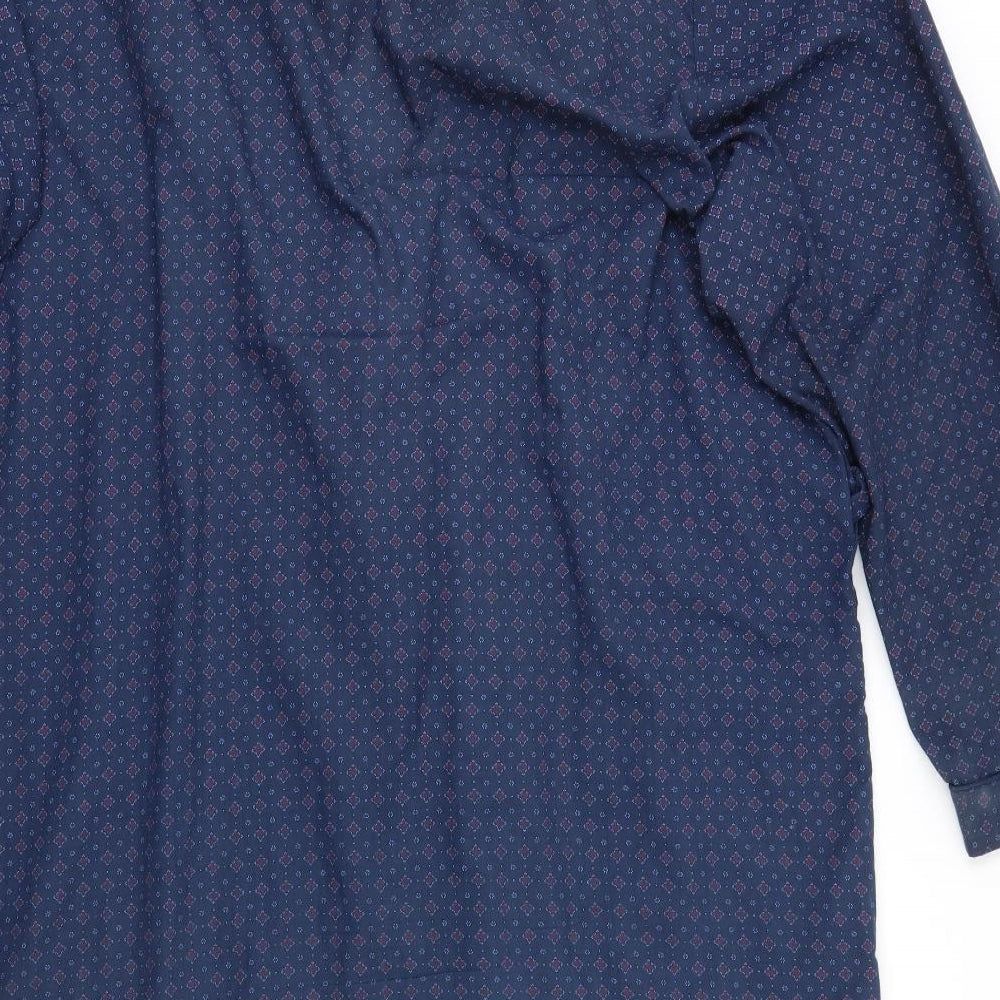 BHS Mens Blue Polka Dot   Gown Size XL