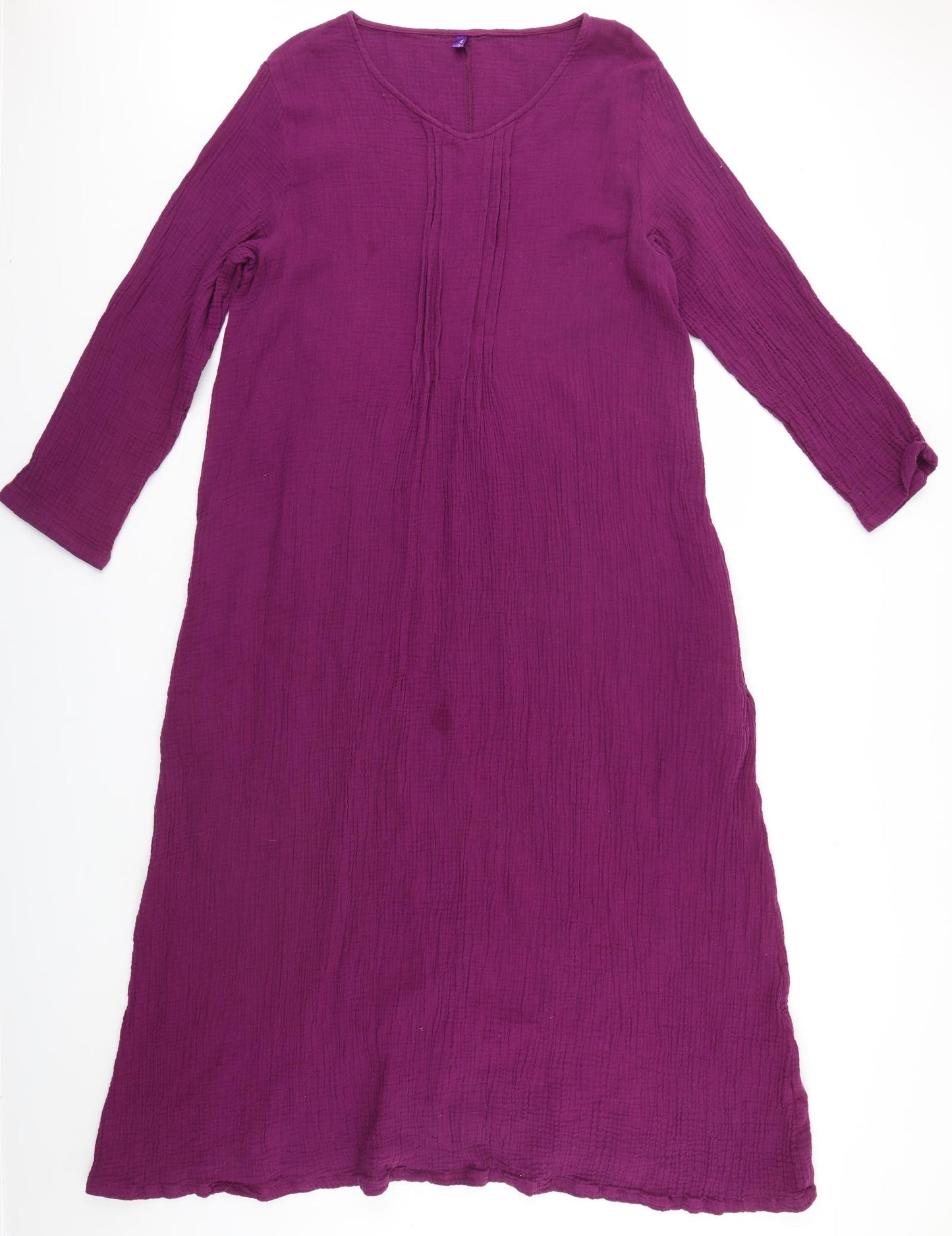 Romacci Womens Purple Solid   Gown Size 3XL