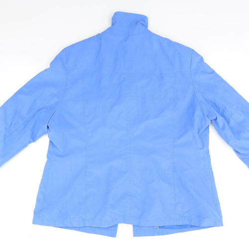Marks and Spencer Womens Blue   Overcoat Jacket Size 18