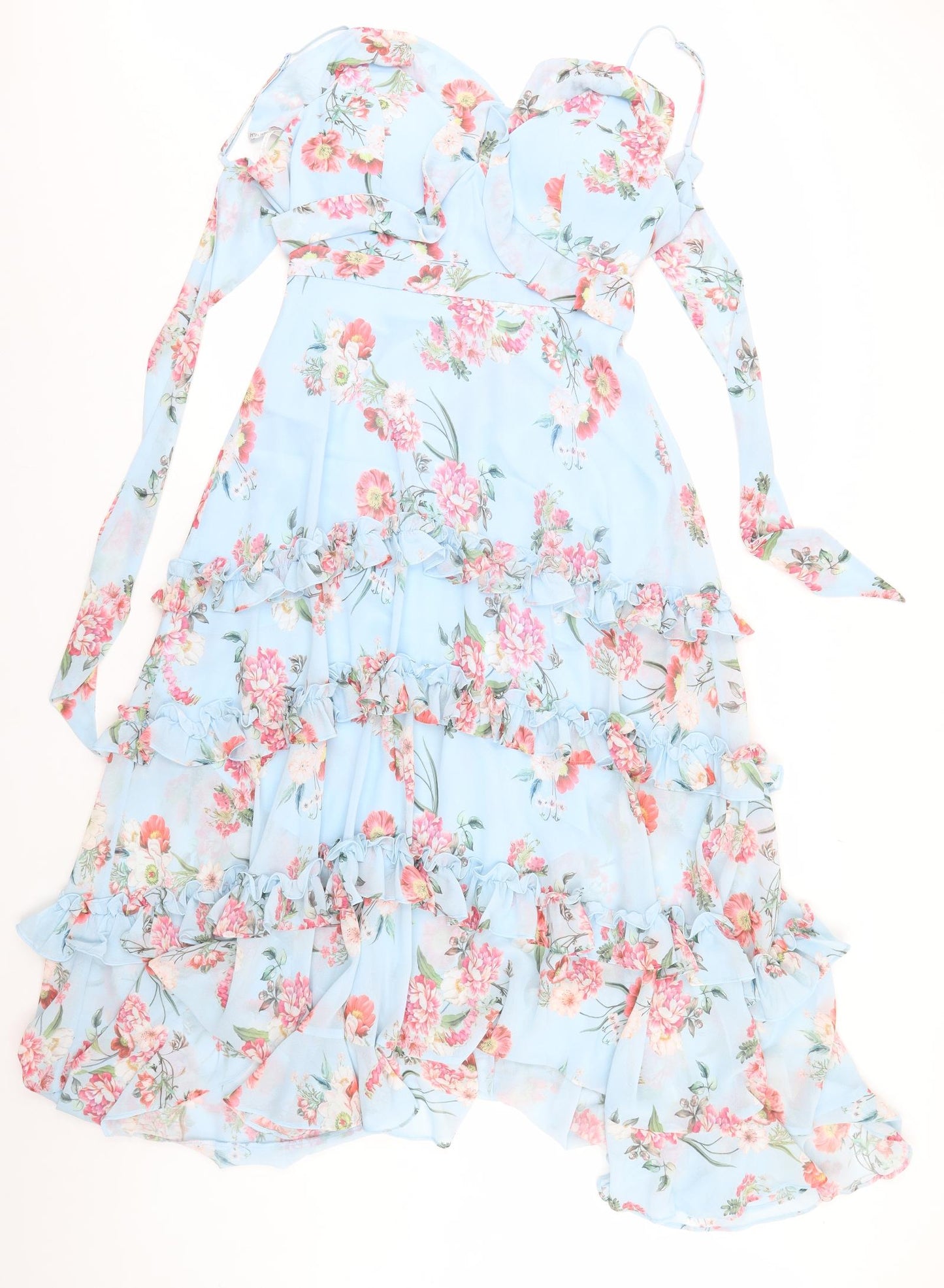 Forever New Womens Blue Floral  A-Line  Size 10