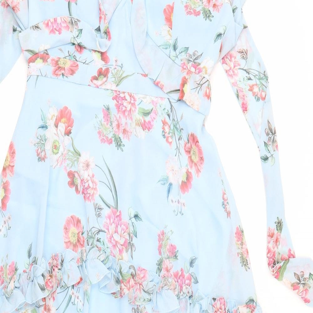 Forever New Womens Blue Floral  A-Line  Size 10