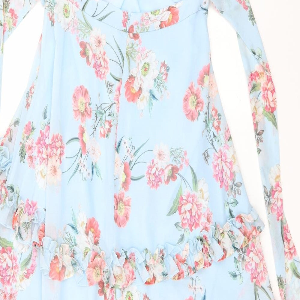 Forever New Womens Blue Floral  A-Line  Size 10