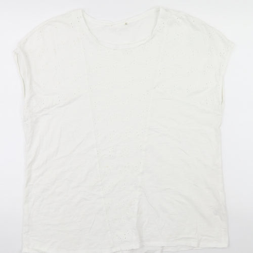 Preworn Womens White   Basic Blouse Size 18