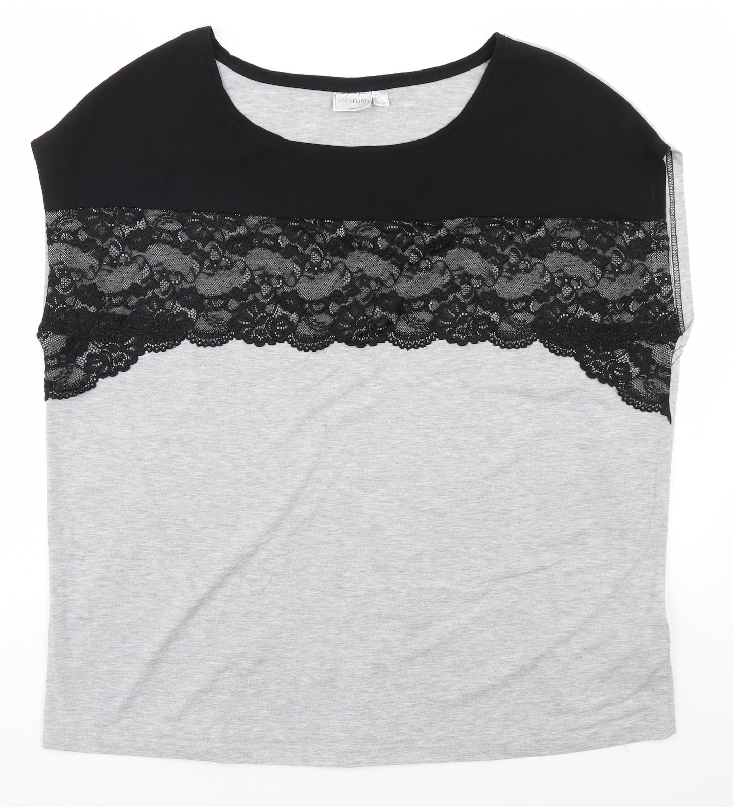 Body Flirt Womens Grey   Basic T-Shirt Size XL