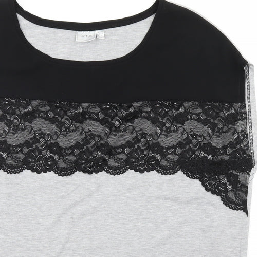 Body Flirt Womens Grey   Basic T-Shirt Size XL