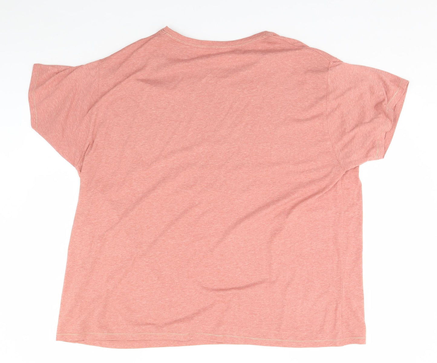 Marks and Spencer Womens Pink   Basic T-Shirt Size 22  - Not Going out