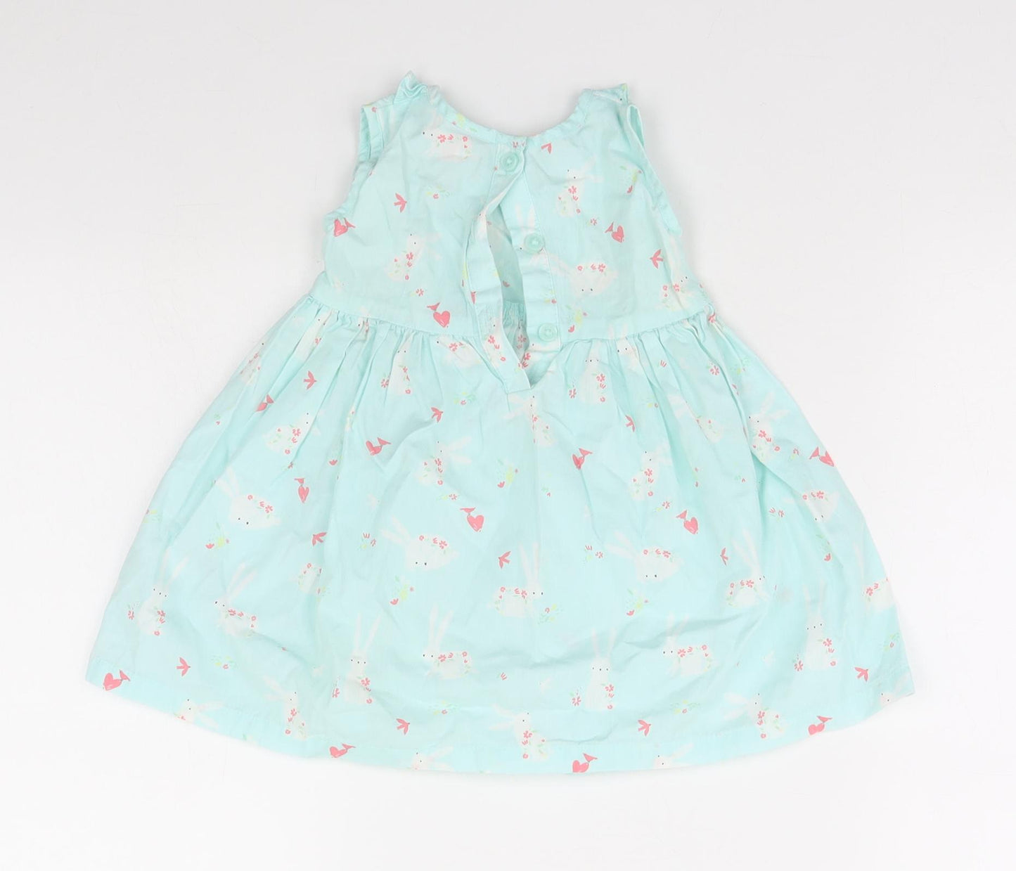 Blue Zoo Baby White Animal Print  A-Line  Size 9-12 Months