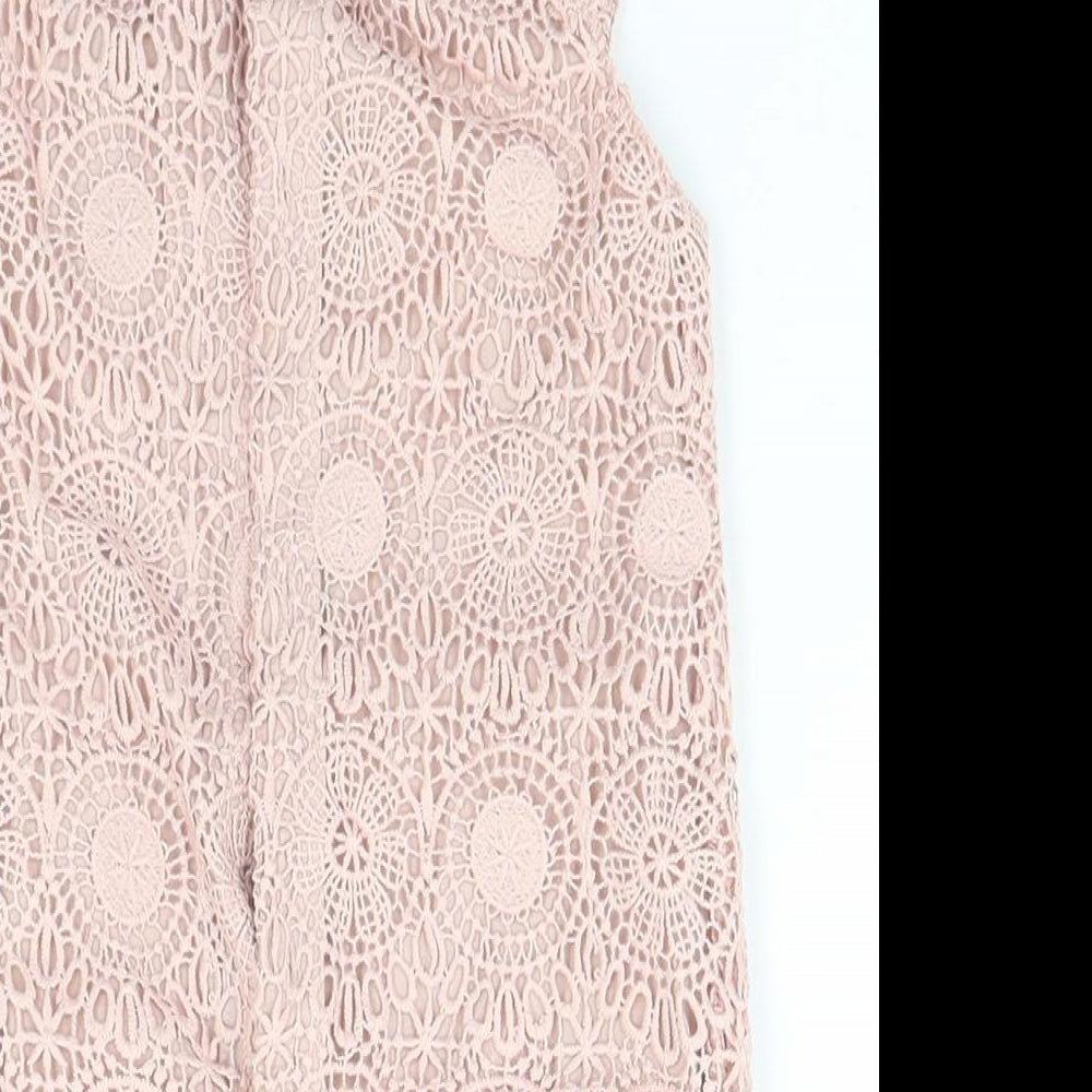 mamas & papas Baby Pink Geometric  Babygrow One-Piece Size 9-12 Months