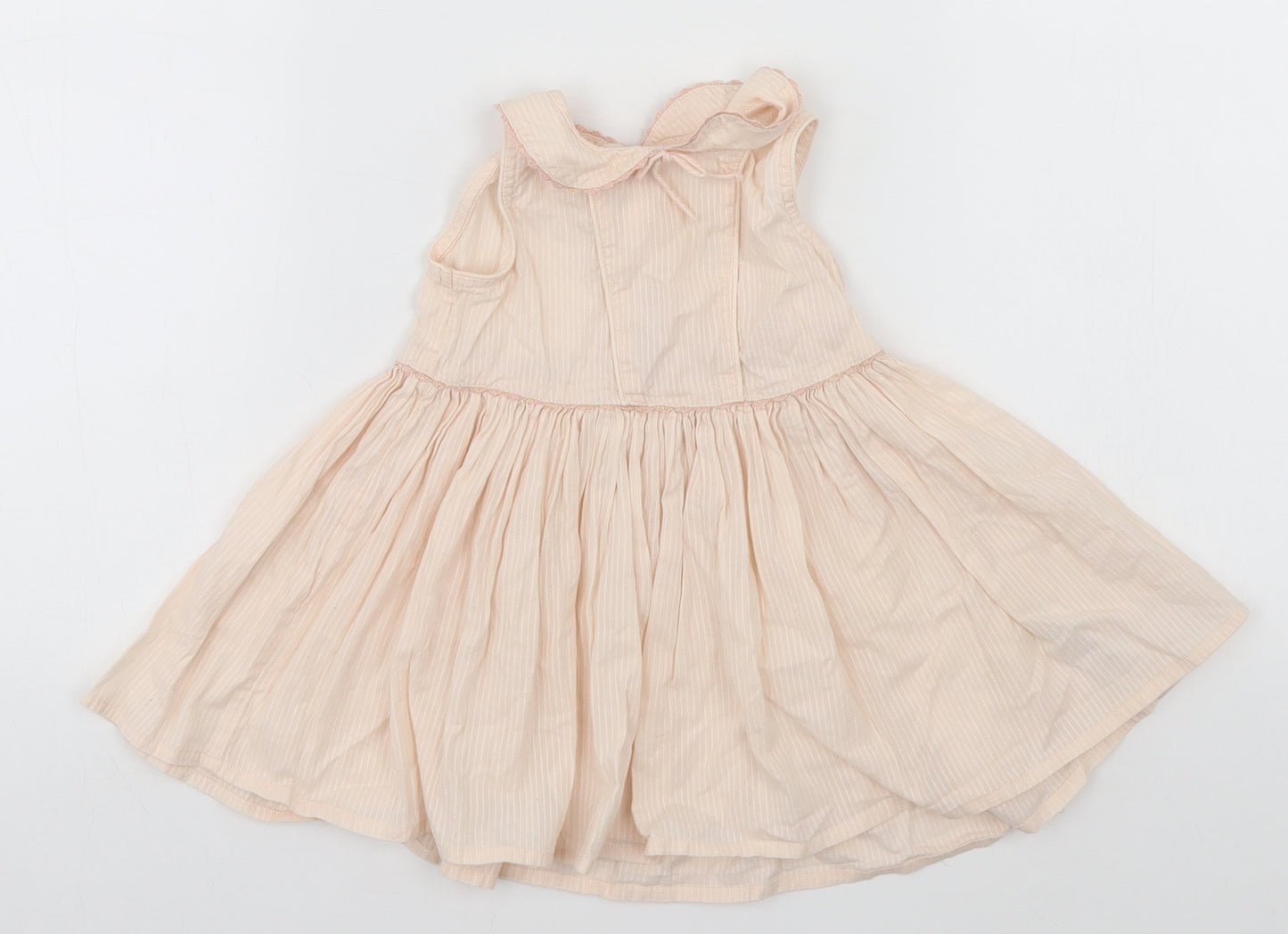 NEXT Baby Ivory Striped  A-Line  Size 9-12 Months
