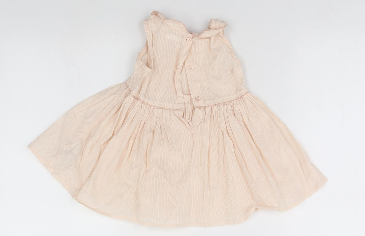 NEXT Baby Ivory Striped  A-Line  Size 9-12 Months