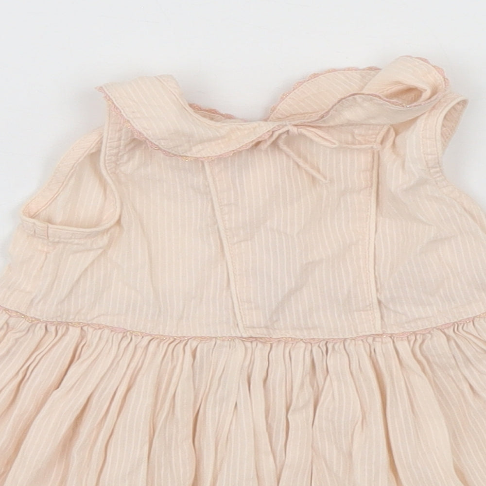 NEXT Baby Ivory Striped  A-Line  Size 9-12 Months
