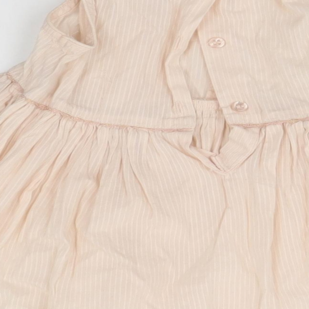 NEXT Baby Ivory Striped  A-Line  Size 9-12 Months
