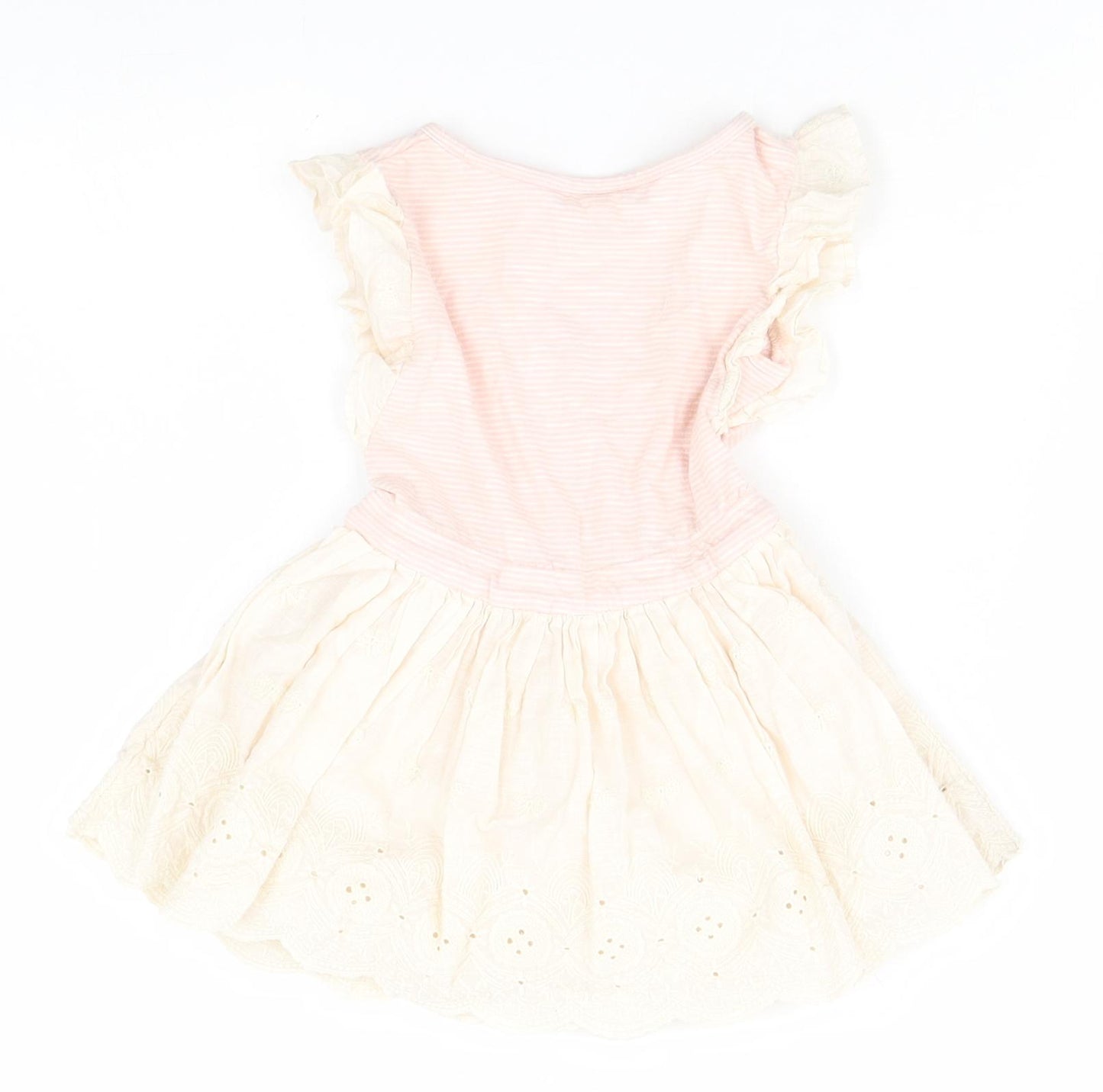NEXT Baby Ivory Striped  A-Line  Size 9-12 Months